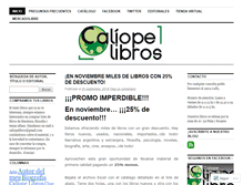 Tablet Screenshot of caliopelibros.wordpress.com