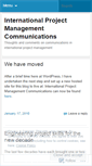 Mobile Screenshot of intpmcomms.wordpress.com