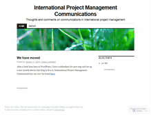 Tablet Screenshot of intpmcomms.wordpress.com