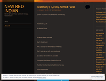 Tablet Screenshot of newredindian.wordpress.com