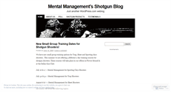 Desktop Screenshot of mentalmanagementshotgun.wordpress.com