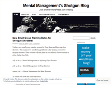 Tablet Screenshot of mentalmanagementshotgun.wordpress.com