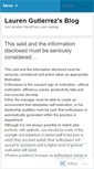 Mobile Screenshot of laurengutierrez.wordpress.com