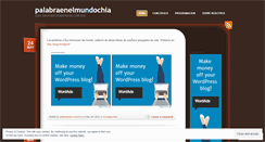 Desktop Screenshot of palabraenelmundochia.wordpress.com