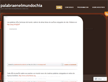 Tablet Screenshot of palabraenelmundochia.wordpress.com