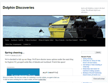 Tablet Screenshot of dolphindiscoveries.wordpress.com
