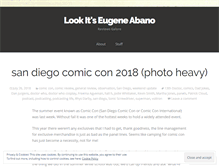Tablet Screenshot of lookitseugeneabano.wordpress.com