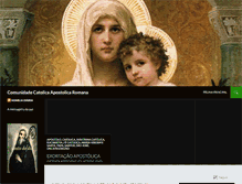 Tablet Screenshot of comunidadecatolica.wordpress.com