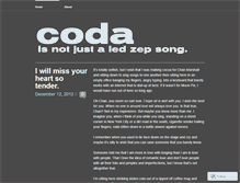 Tablet Screenshot of codaisnotjustaledzepsong.wordpress.com