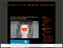 Tablet Screenshot of ethicsinediting.wordpress.com