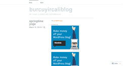 Desktop Screenshot of burcuyircaliblog.wordpress.com