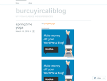 Tablet Screenshot of burcuyircaliblog.wordpress.com