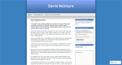 Desktop Screenshot of davidmcintyre.wordpress.com