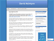 Tablet Screenshot of davidmcintyre.wordpress.com