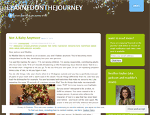 Tablet Screenshot of learnedonthejourney.wordpress.com