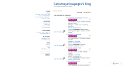 Desktop Screenshot of calcuttayellowpages.wordpress.com