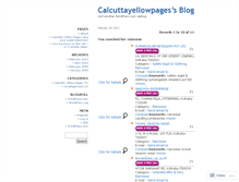 Tablet Screenshot of calcuttayellowpages.wordpress.com