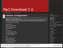Tablet Screenshot of mp3download2u.wordpress.com