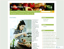 Tablet Screenshot of collegefoodtips.wordpress.com