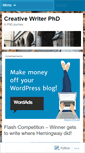 Mobile Screenshot of creativewriterphd.wordpress.com