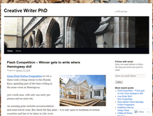 Tablet Screenshot of creativewriterphd.wordpress.com