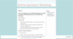 Desktop Screenshot of onlinejournalismworkshop.wordpress.com