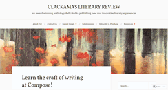 Desktop Screenshot of clackamasliteraryreview.wordpress.com