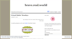 Desktop Screenshot of braverealworld.wordpress.com