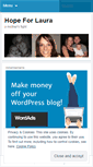 Mobile Screenshot of hopeforlaura.wordpress.com