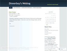 Tablet Screenshot of dinnerboy.wordpress.com