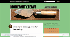 Desktop Screenshot of modernityleave.wordpress.com