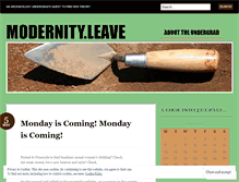 Tablet Screenshot of modernityleave.wordpress.com