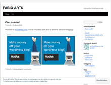 Tablet Screenshot of fabioart.wordpress.com
