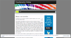 Desktop Screenshot of filosofiamarta.wordpress.com