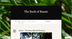 Desktop Screenshot of bookofbeasts.wordpress.com