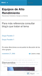 Mobile Screenshot of equiposdealtorendimiento.wordpress.com