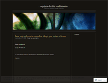 Tablet Screenshot of equiposdealtorendimiento.wordpress.com