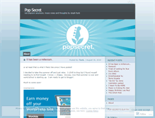 Tablet Screenshot of popsecret.wordpress.com