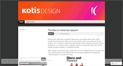 Desktop Screenshot of kotisdesignblog.wordpress.com