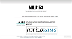 Desktop Screenshot of milu153.wordpress.com