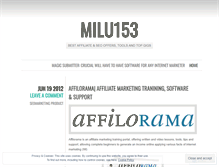 Tablet Screenshot of milu153.wordpress.com