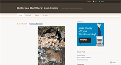 Desktop Screenshot of bullcreeklionhunts.wordpress.com