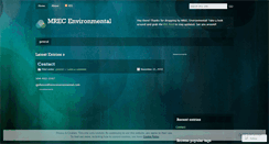Desktop Screenshot of mrecenvironmental.wordpress.com