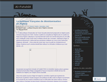 Tablet Screenshot of alfutuhat.wordpress.com