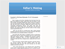 Tablet Screenshot of kdfan.wordpress.com