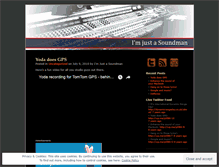 Tablet Screenshot of imjustasoundman.wordpress.com