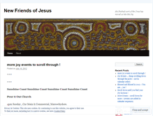 Tablet Screenshot of newfriendsofjesus.wordpress.com