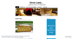 Desktop Screenshot of dinnerlately.wordpress.com