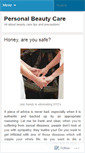 Mobile Screenshot of personalbeautycare.wordpress.com