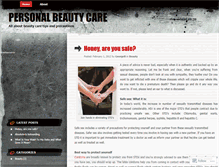 Tablet Screenshot of personalbeautycare.wordpress.com